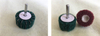 Scouring Pad Shutter Wheels with Handle/shank/shaft 